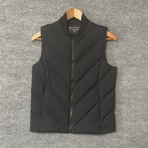 Athleta Vest Women Extra Small XS Black Puffer Quilted Goose Down Outdoor Hiking